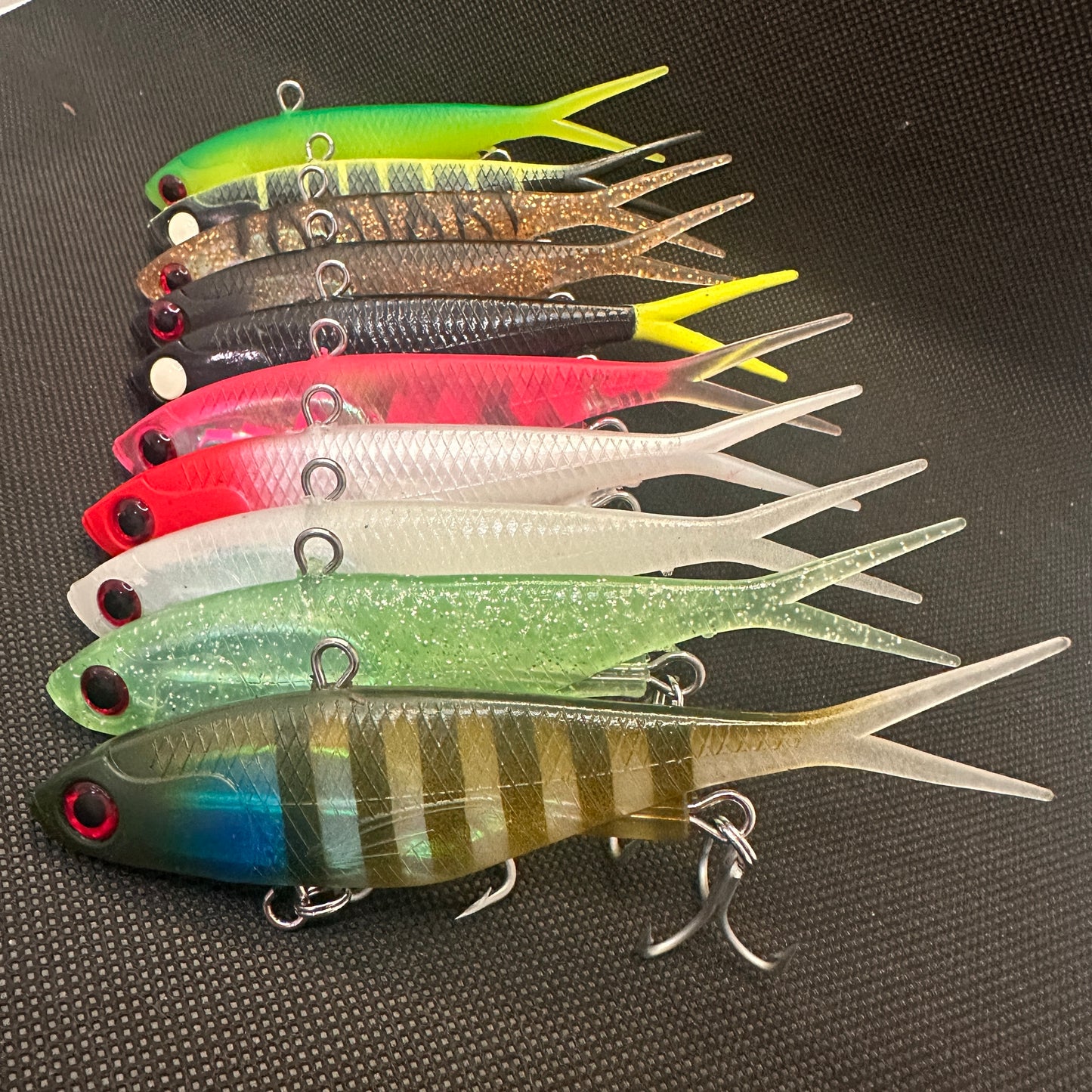20-pack fishing lures for barra, reefies, and threadies