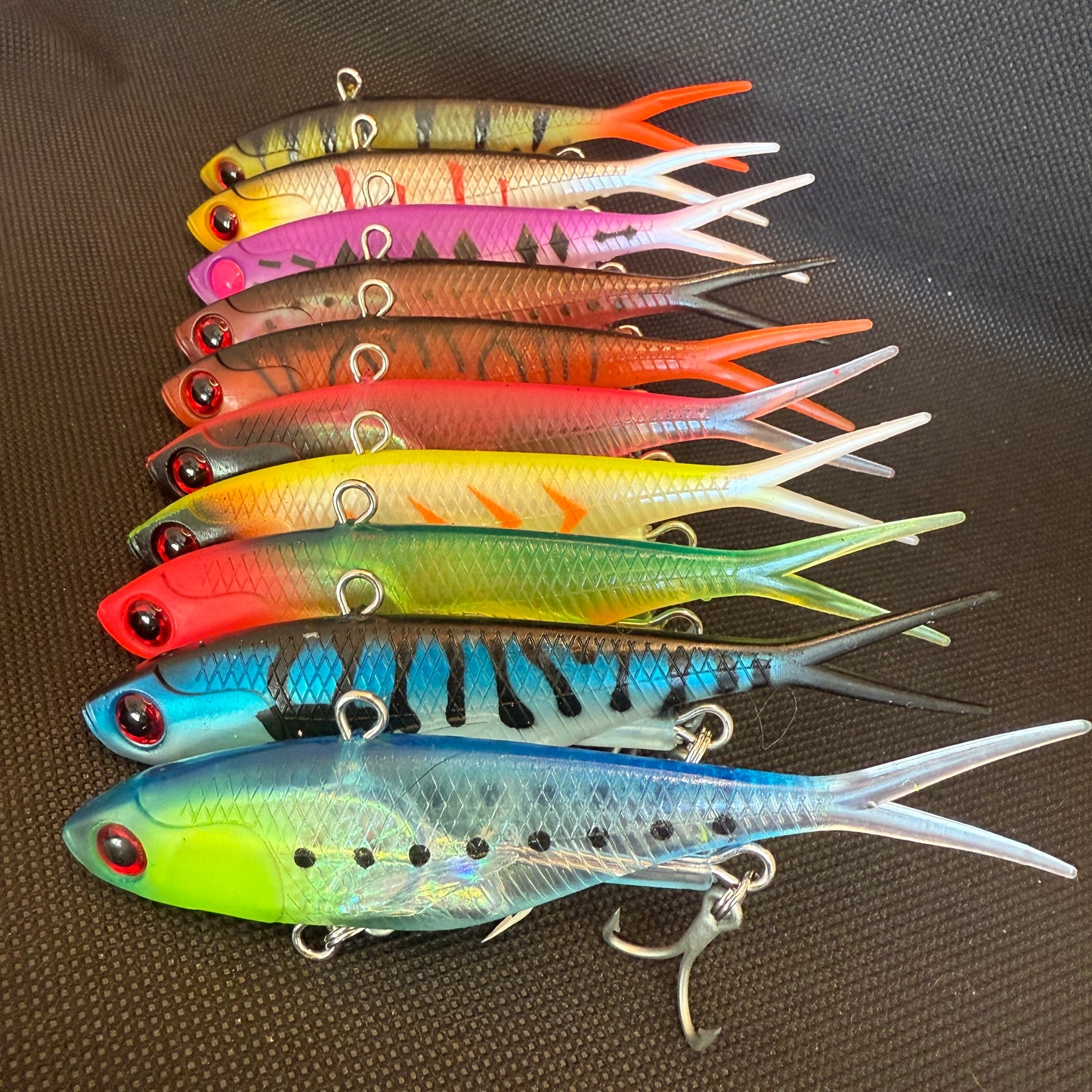20-pack fishing lures for barra, reefies, and threadies