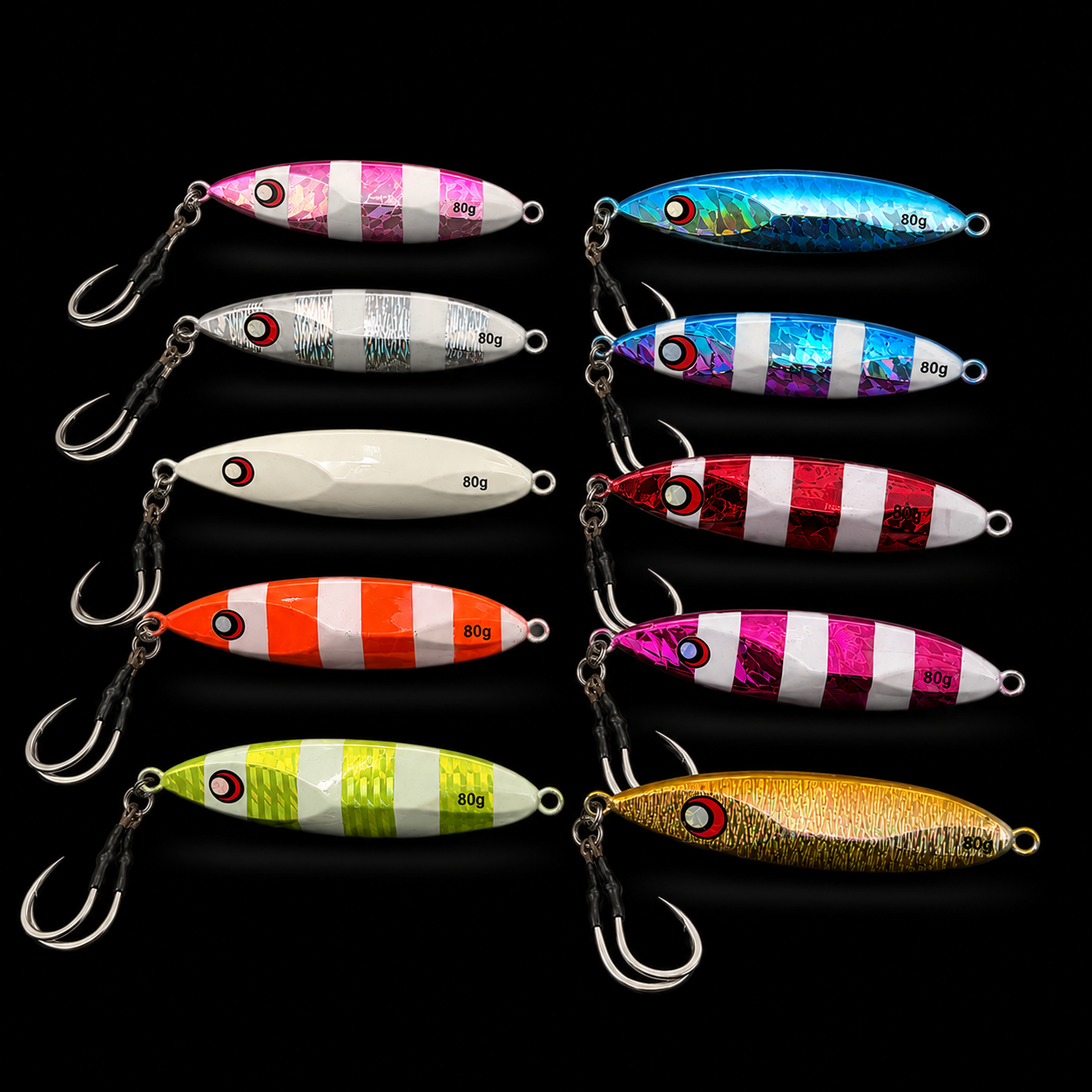 100g Slow Pitch Jig – Flutter & Strike Action